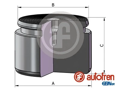 Piston, brake caliper